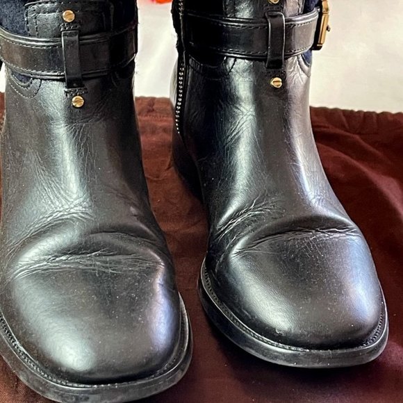 Tory Burch Blaire  Wool & Leather riding boot - Picture 4 of 11